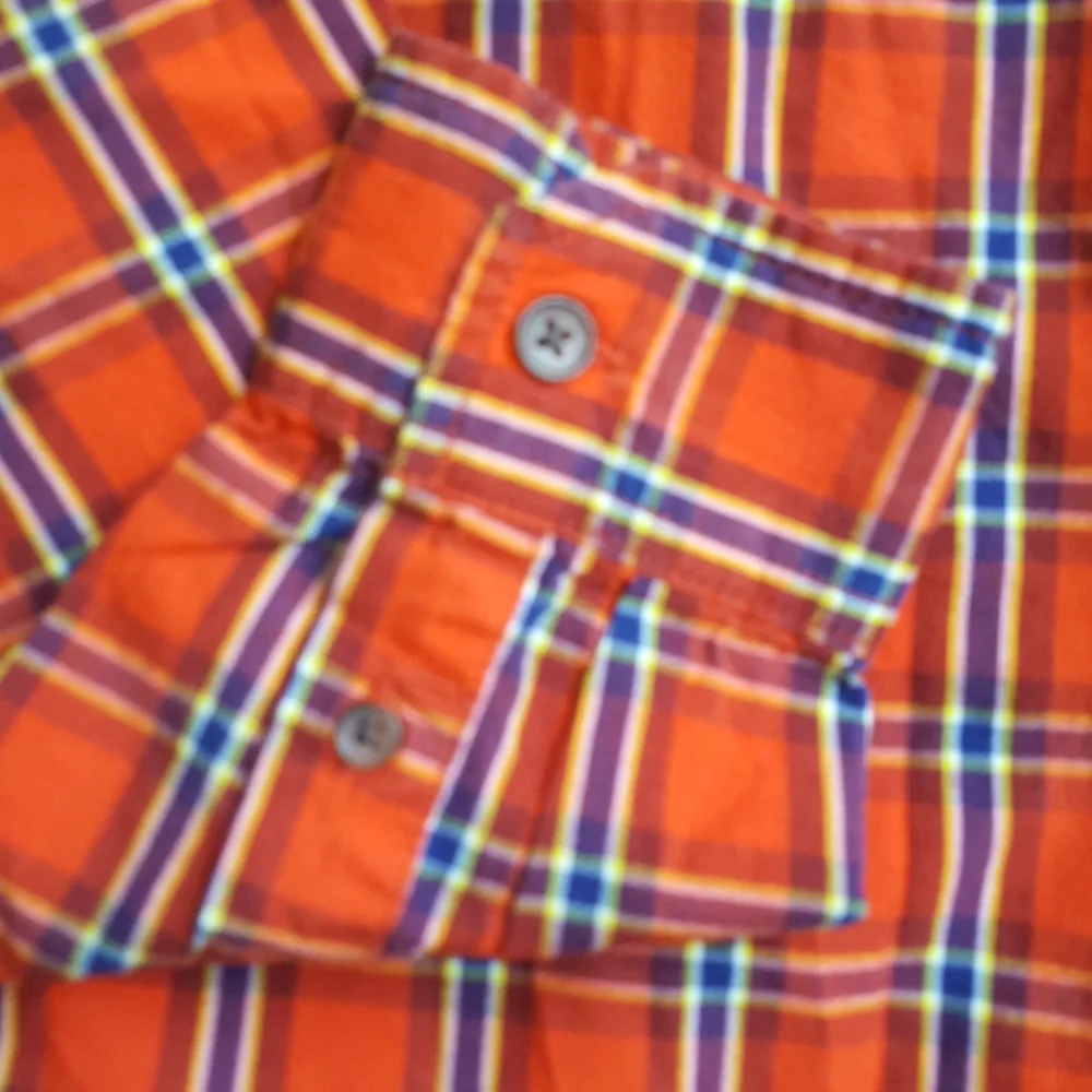 Old navy kids Classic long sleeve shirt red plaid